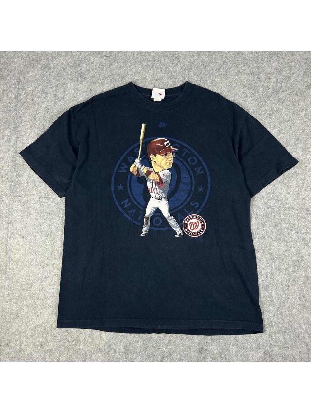Vintage Majestic Washington Nationals Cartoon T-Shirt Size L